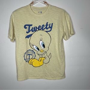TWEETY GAP TEEN x LOONEY TUNES YELLOW SHIRT SZ 12